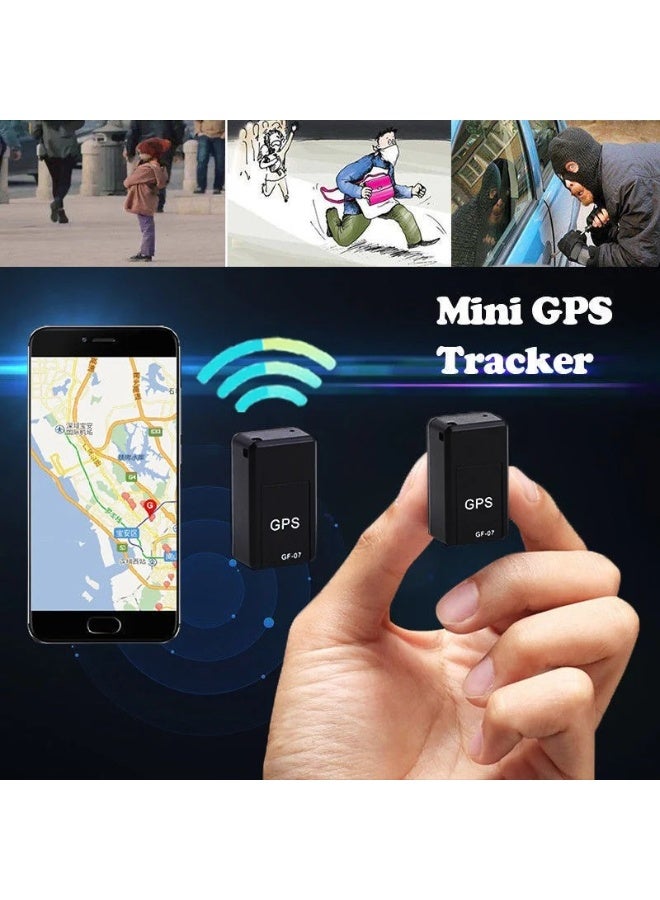 جهاز تتبع سيارات صغير بنظام تحديد المواقع العالمي (GPS) وجهاز تحديد المواقع المغناطيسي في الوقت الفعلي - جهاز GF-07 مضاد للسرقة لتتبع المركبات والأطفال والحيوانات الأليفة - مراقبة صوتية وتسجيل صوتي، تحديد الموقع عبر الرسائل النصية القصيرة - البحث عن المواقع عبر شبكة LBS العالمية - Image 3